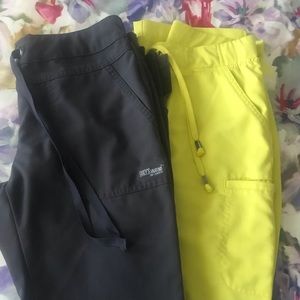 Two pairs of Gray’s Anatomy Scrub Pants